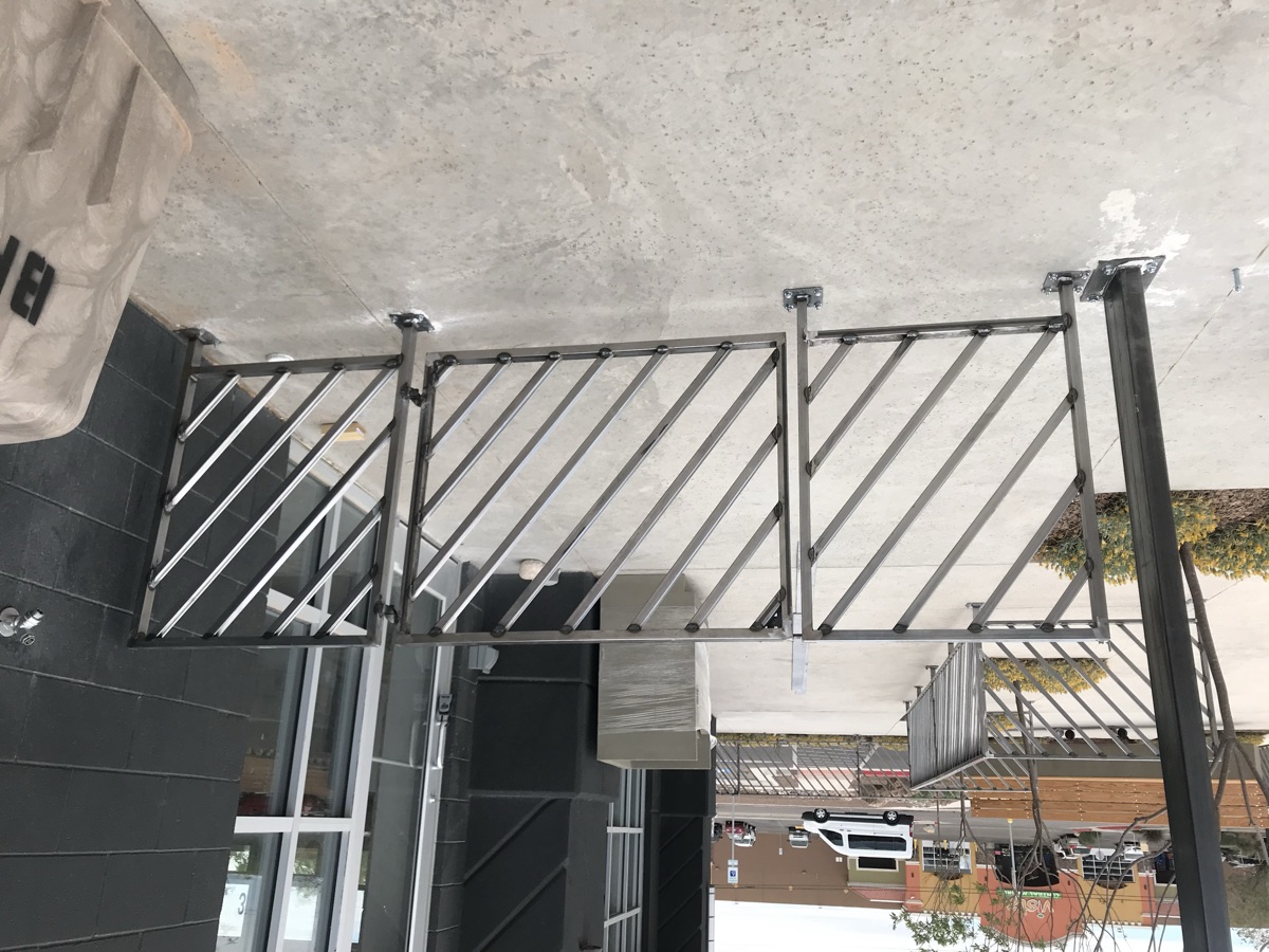 Custom iron railings